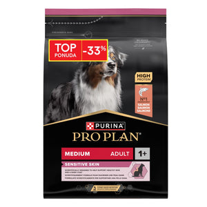 PRO PLAN Medium Sensitive Skin, bogato lososom