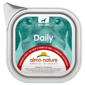 ALMO NATURE Daily, s govedinom i krumpirom, pašteta za pse, 100g