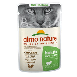 ALMO NATURE Holistic Anti Hairball, s piletinom, vrećica za mačke, 70g