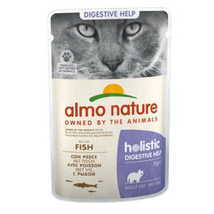 ALMO NATURE Holistic Digestive Help, s ribom, vrećica za mačke, 70g