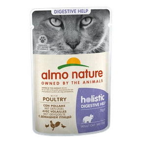 ALMO NATURE Holistic Digestive Help, s peradi, vrećica za mačke, 70g