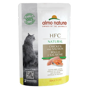ALMO NATURE HFC Natural, piletina s lososom u umaku, vrećica za mačke, 55g