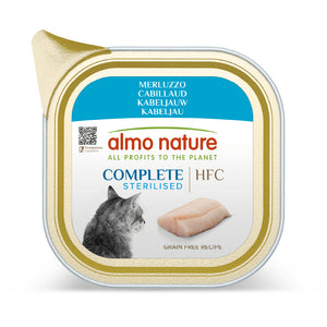 ALMO NATURE HFC Complete Sterilized, pašteta s bakalarom 85g
