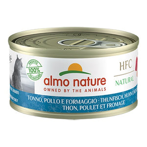 ALMO NATURE HFC Natural, tuna i piletina sa sirom, konzerva za mačke, 70g