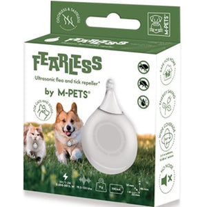 M-Pets ultrazvučni uređaj za odbijanje buha i krpelja, bijeli 3,3x1,4x4,6cm