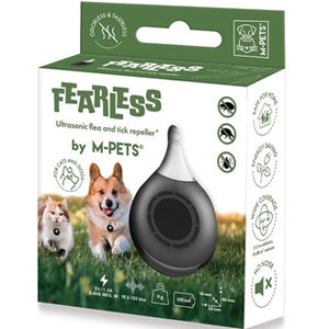 M-Pets ultrazvučni uređaj za odbijanje buha i krpelja, crni 3,3x1,4x4,6cm