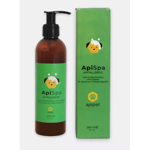 APISPA Antiallergic šampon za pse s osjetljivom kožom sklonim alergijama, 250ml