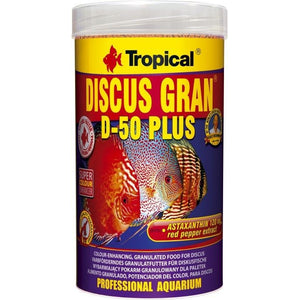 TROPICAL Discus Granulat D-50 Plus,Potapajuće granule za Discus ribe,250ml
