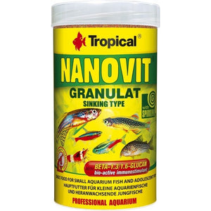 TROPICAL Nanovit Granulat,hrana za male akvarijske ribe i mlađ, 250ml