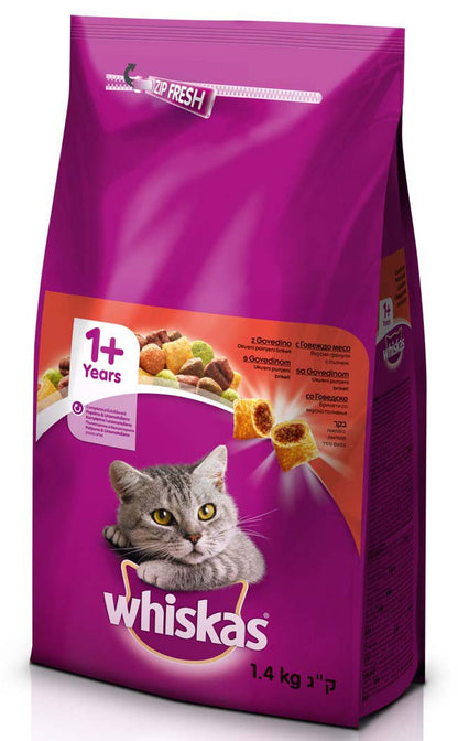 WHISKAS Govedina 1+