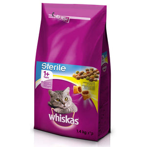 WHISKAS Sterile Piletina 1+, 1,4kg