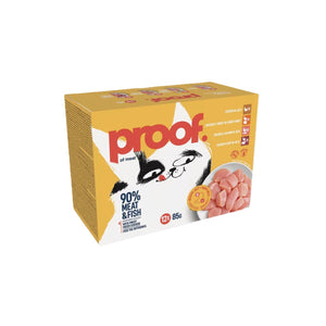 PROOF, Multipack, razne vrste, za odrasle mačke 12x85g