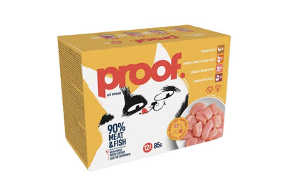 PROOF, Multipack, razne vrste, za odrasle mačke 12x85g