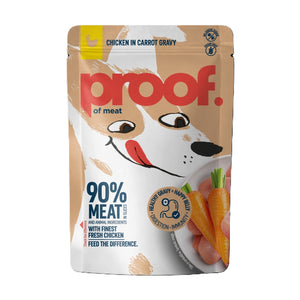 PROOF, Piletina, u umaku od mrkve, za odrasle pse, 100g