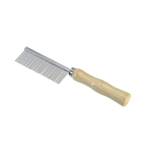CAMON Češalj s 50 zubaca, gusti, s drvenom drškom, 18cm