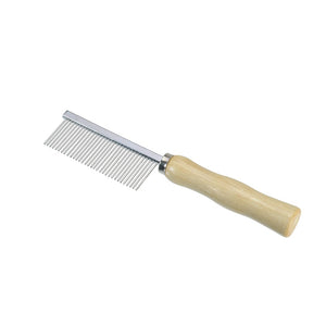 CAMON Češalj s 32 zupca srednje gustoće, s drvenom drškom, 18cm