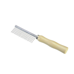 CAMON Češalj s 21 zupcem, rijetki, s drvenom drškom, 17cm