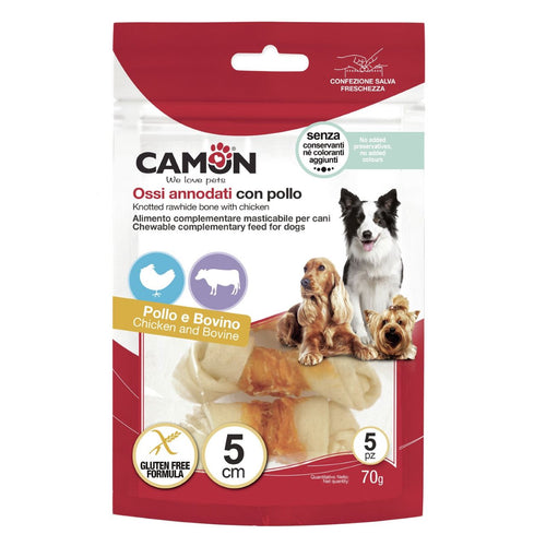 CAMON Kost u čvoru, poslastica za pse s piletinom, 5kom/5cm, 70g