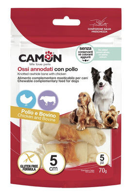 CAMON Kost u čvoru, poslastica za pse s piletinom, 5kom/5cm, 70g
