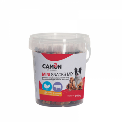 CAMON Mini Snacks MIX, poslastica za pse s piletinom i govedinom, 500g
