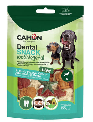 CAMON Dental Animal Vege Light S, poslastica za pse, mix 4 okusa, 155g