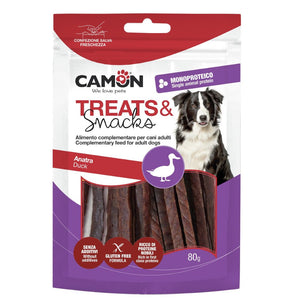CAMON Treats&Snacks, štapići s pačetinom, poslastica za pse, 80g