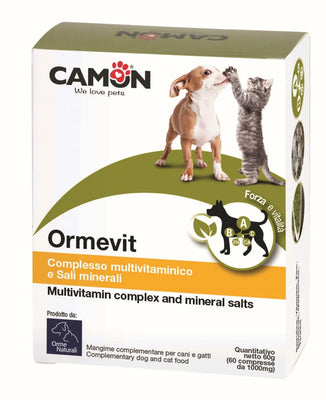 ORME NATURALI CARE Ormevit tbl aminokis./vitamini/minerali, psi i mačke 1g/60kom