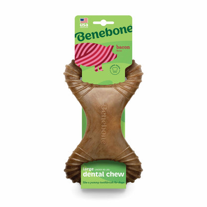 BENEBONE Igračka za pse Dental Chew, aroma slanine