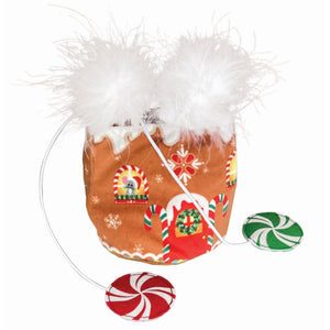KONG Igračka za pse Holiday Puzzlements Hideaway Gingerbread 10,16x10,80x10,80cm