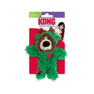KONG Igračka za mačke Holiday Softies Pajama Bear, catnip, 3,81x5,72x10,16cm