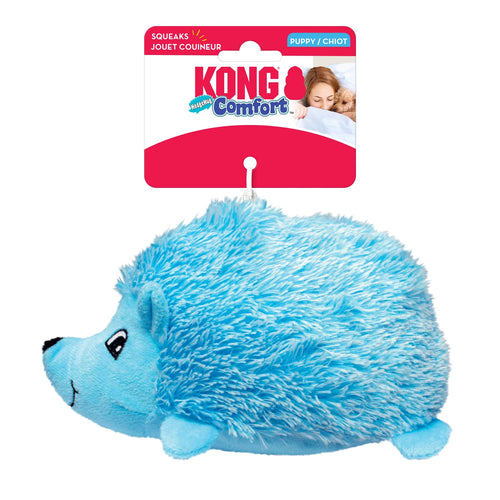 KONG Igračka za štence Puppy Comfort Hedgehug, plava ili roza