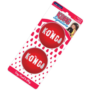 KONG Igračka za pse Signature Ball 2 pcs Large