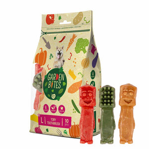 DUVO+ Garden Bites toby toothbrush L, poslastice za pse, 10cm, 500g
