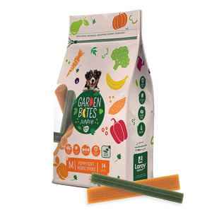 DUVO+ Garden Bites Puppy soft veggie sticks M, poslastica za pse, 12cm, 210g