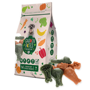 DUVO+ Garden Bites Senior soft veggie friends M, poslastice za pse, 8,5cm, 210g