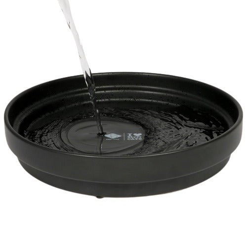 D&D HC Zdjelica za vodu Ace, za mačke, keramička, protuklizna, crna, 850ml