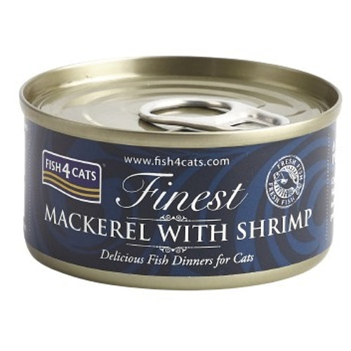 FISH4CATS Konzerva Skuša sa škampima 70g
