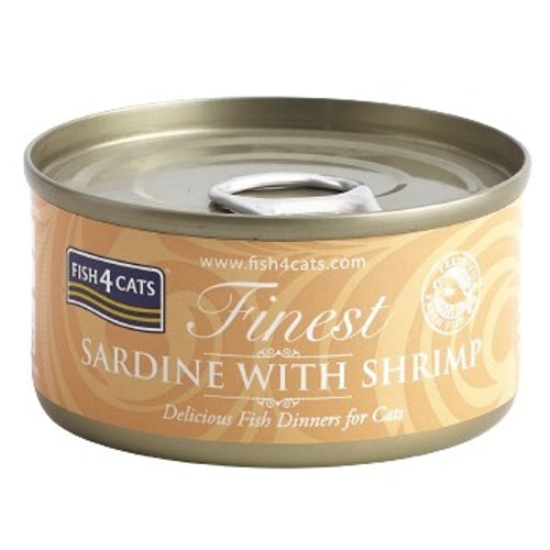 FISH4CATS Konzerva Sardina sa škampima 70g