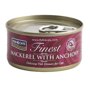 FISH4CATS Konzerva Skuša s inćunima 70g
