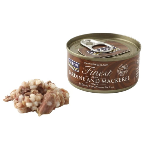 FISH4CATS Konzerva Sardina i skuša 70g