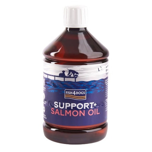 FISH4DOGS SUPPORT+, lososovo ulje, 500ml