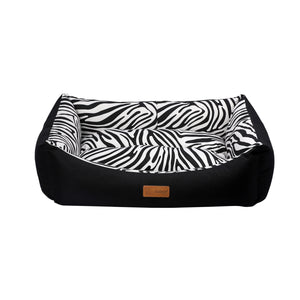 DUBEX Krevet Tarte, crno/bijela, 95x75x22cm
