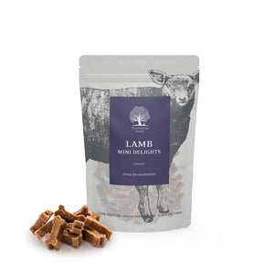ESSENTIAL LAMB MINI DELIGHTS, bez žitarica, poslastica, janjetina, 100 g
