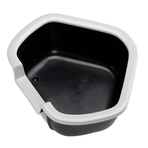 FERPLAST WC za mačke Dama, otvoreni, kutni, reciklirana plastika, 57,5x51,5x22cm