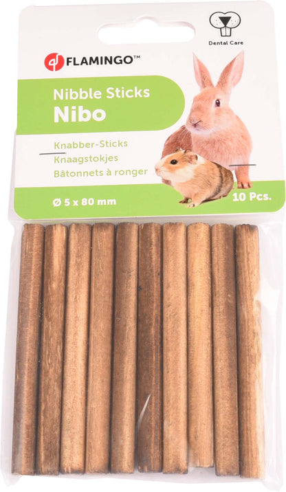 FLAMINGO Igračka za glodanje Nibo, 10 komada