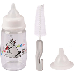 FLAMINGO Bočica za mlijeko Akela, s rezervnom dudom i četkom za pranje 140ml