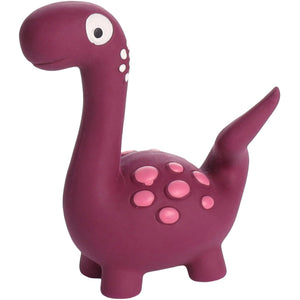 FLAMINGO latex igračka za pse Dino, zvučna, ljubičasta, 6,5x12,5x15cm