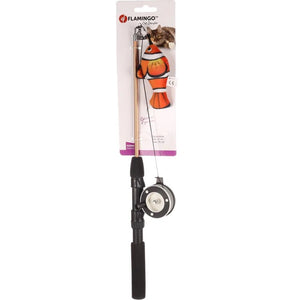FLAMINGO Igračka za mačke Štap za pecanje, s ribom klaun, 41cm