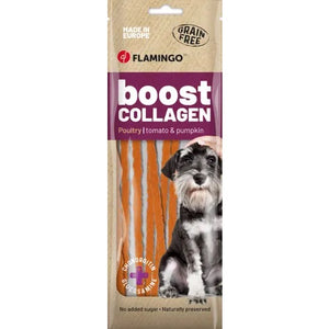 FLAMINGO Boost Spaghetti, s piletinom i kolagenom, poslastica za pse, 10kom/70g