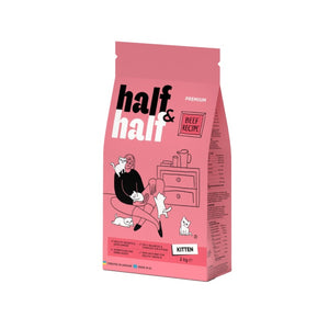 HALF&HALF KITTEN, govedina, hrana za mačiće, 2kg